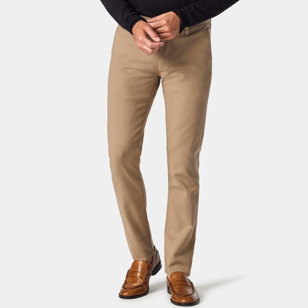 34 Heritage Verona Slim Leg Flat Front Chino Pants - Khaki High Flyer $195 New